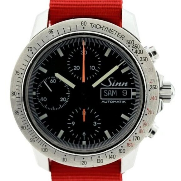 Sinn Accessories - Sinn 40mm Men's AutoBahn Automatic Chronograph 7750 Day-Date Watch! Ref: 303!
